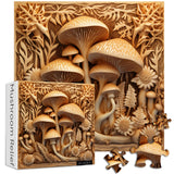 3D Mushroom Relief Jigsaw Puzzle 1000 Pieces