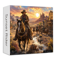 Sunset Rider Jigsaw Puzzle 1000 Piece