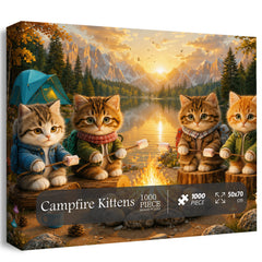 Campfire Kittens Jigsaw Puzzle 1000 Piece