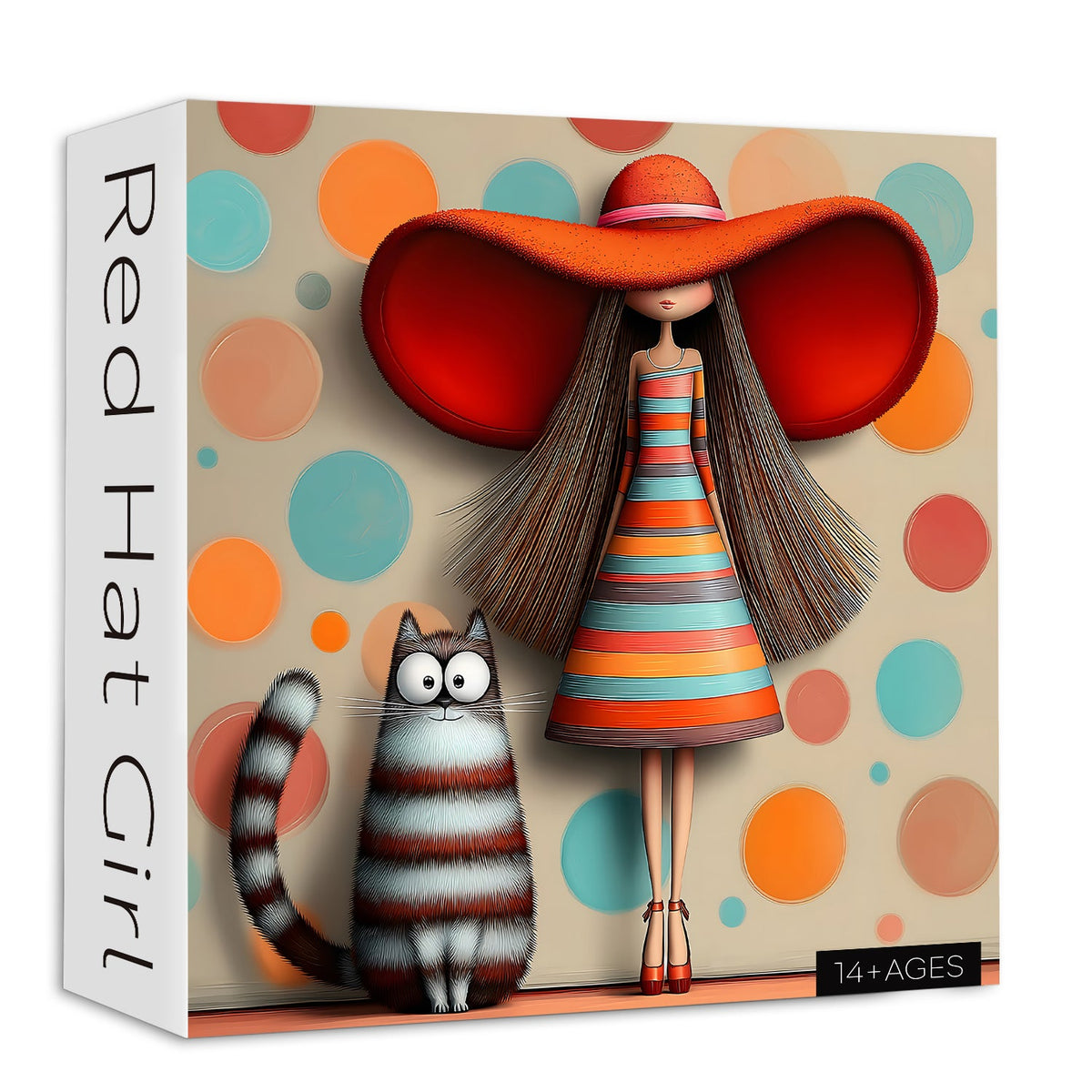 Puzzle 1000 pièces Fille au chapeau rouge