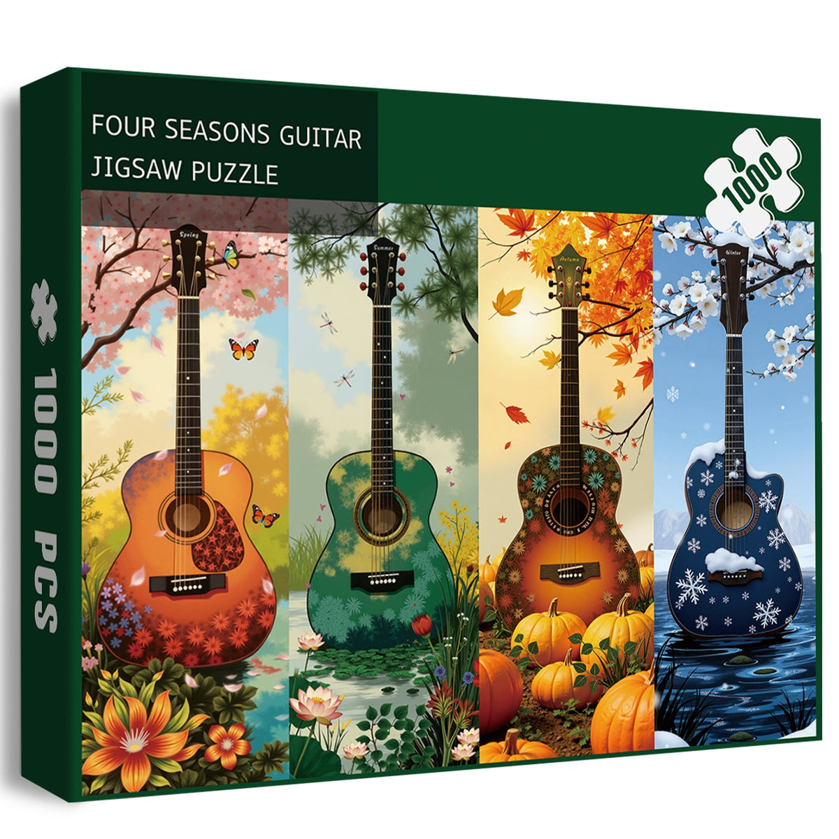 Four Seasons Guitar Jigsaw Puzzle 1000 Pieces