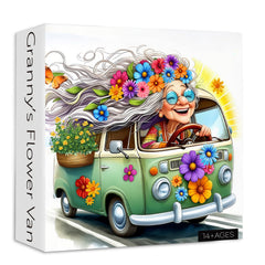 Omas Blumenwagen-Puzzle 1000 Teile