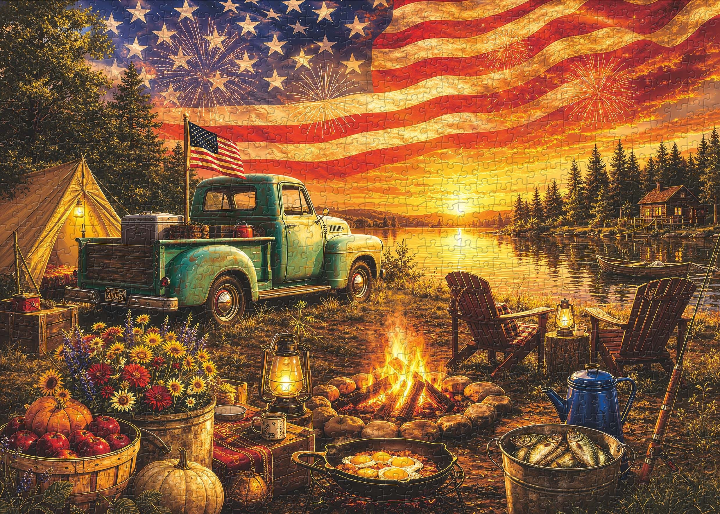 Starlight by the Lake Jigsaw Puzzle 1000 Pieces