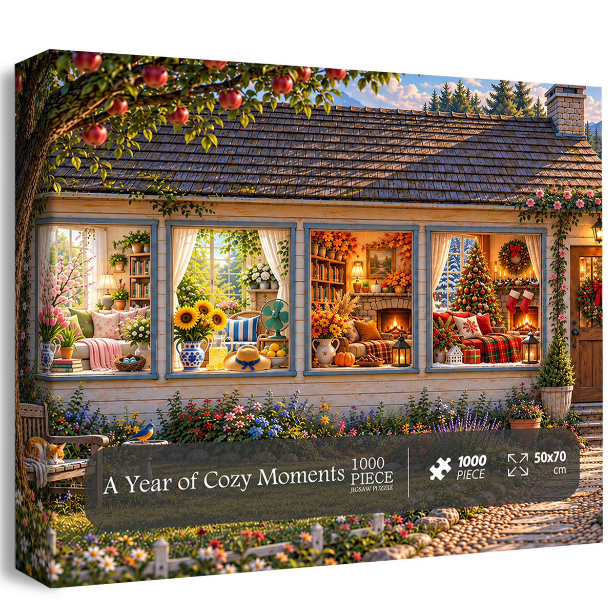 A Year of Cozy Moments Jigsaw Puzzle 1000 Piece
