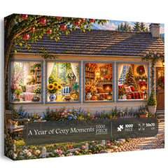 A Year of Cozy Moments Jigsaw Puzzle 1000 Piece