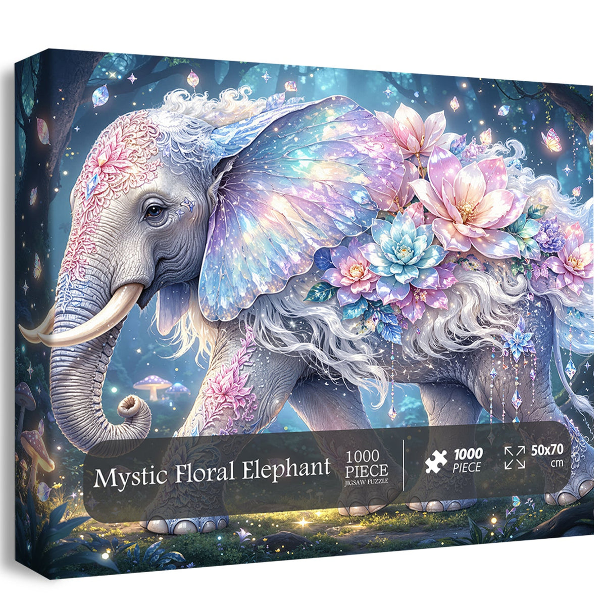 Mystic Floral Elephant Jigsaw Puzzle 1000 Piece