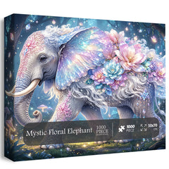 Mystic Floral Elephant Jigsaw Puzzle 1000 Piece
