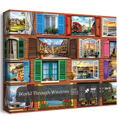 World Through Windows Jigsaw Puzzle 1000 Pieces