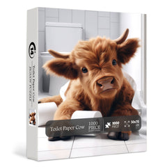 Toilet Paper Cow Jigsaw Puzzle 1000 Pieces