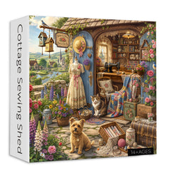 Cottage Sewing Shed Jigsaw Puzzle 1000 Piece