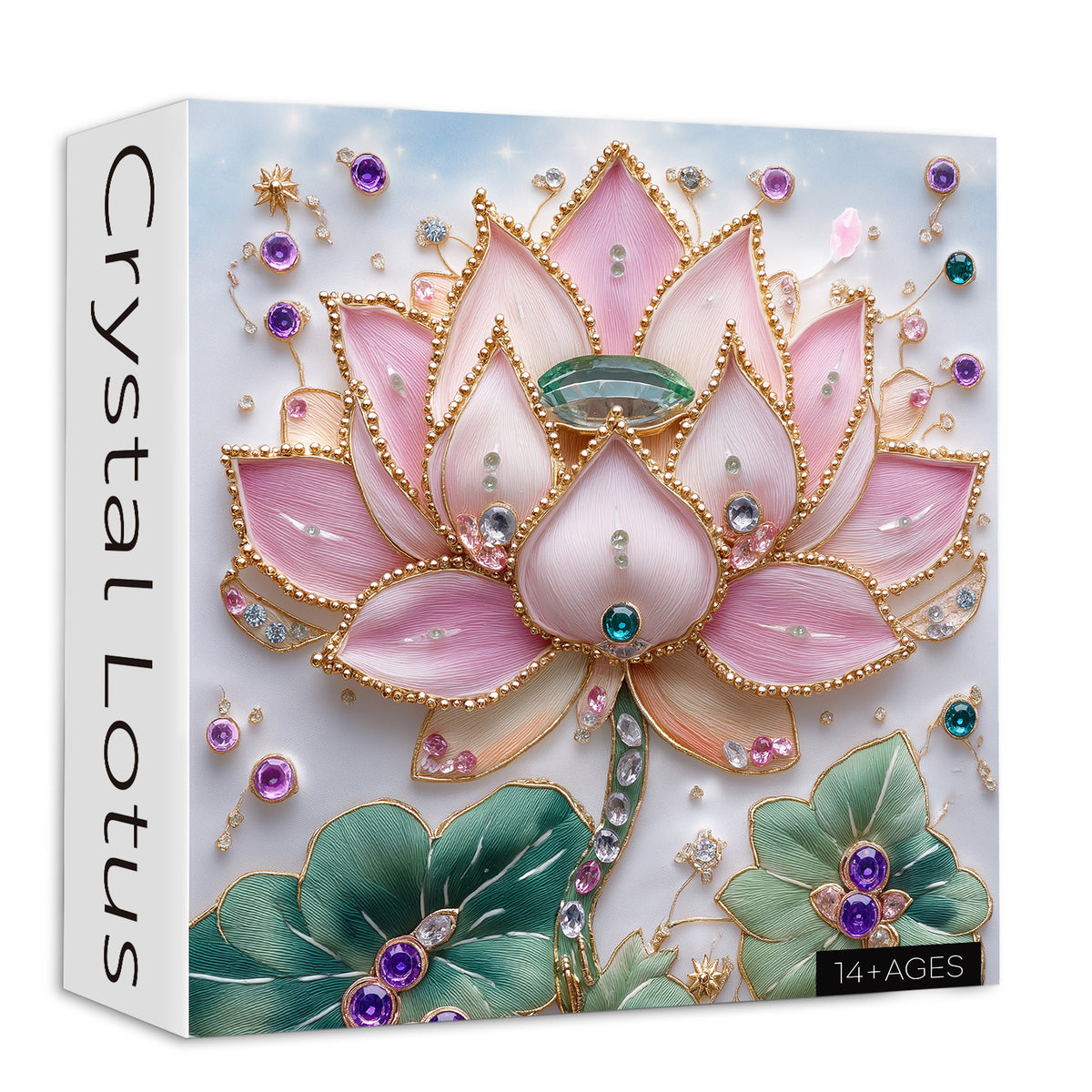 Puzzle en forme de lotus en cristal 1000 pièces