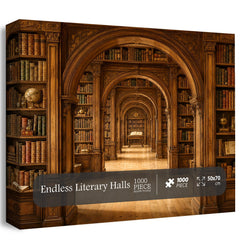 Endless Literary Halls Jigsaw Puzzle 1000 Piece
