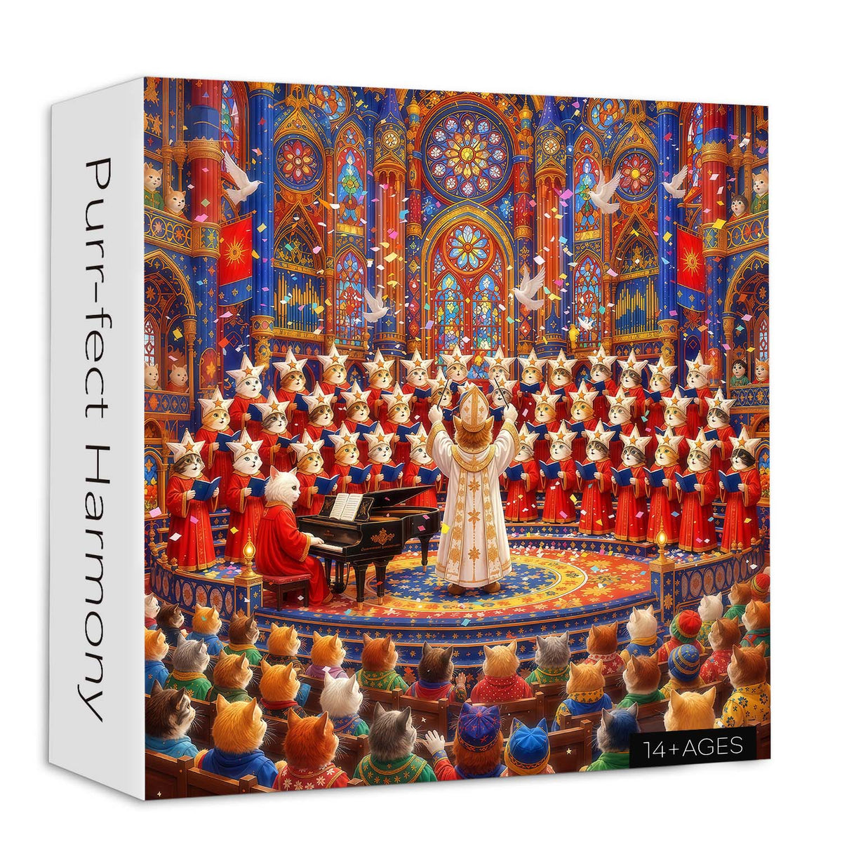 Purr-fect Harmony Jigsaw Puzzle 1000 Piece