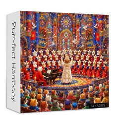 Purr-fect Harmony Jigsaw Puzzle 1000 Piece