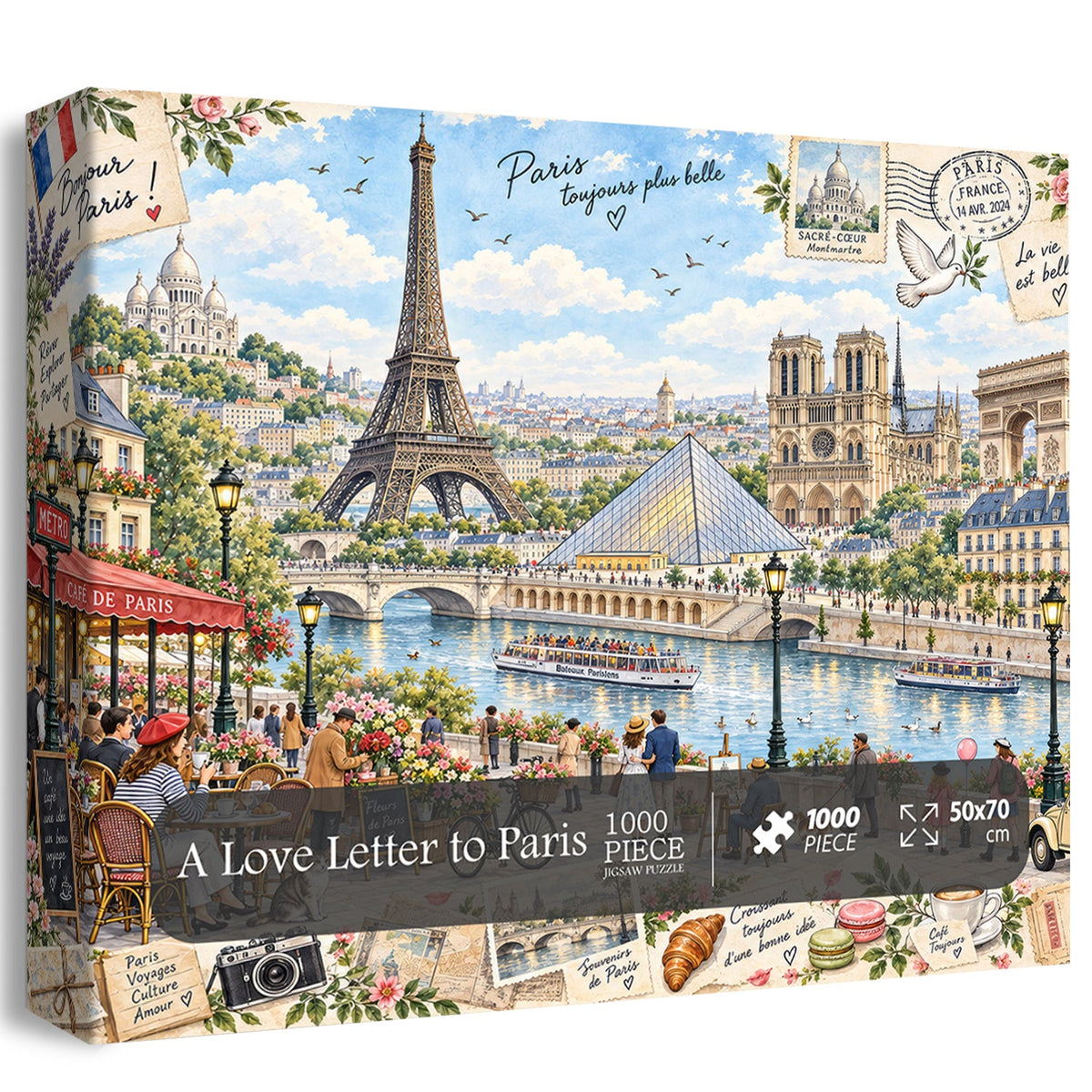 A Love Letter to Paris Jigsaw Puzzle 1000 Piece