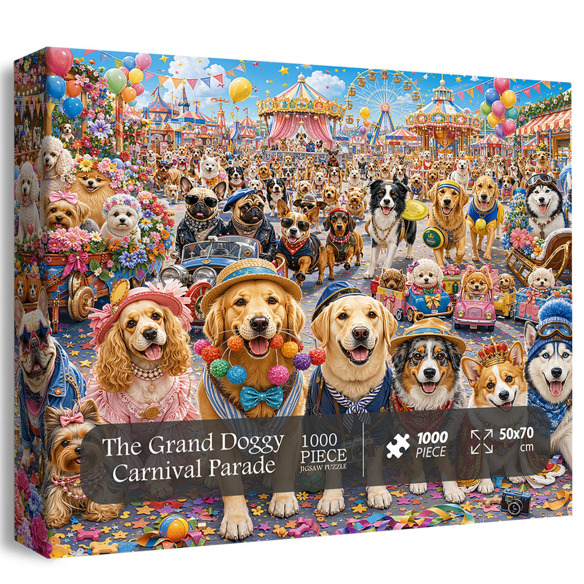 The Grand Doggy Carnival Parade Jigsaw Puzzle 1000 Piece
