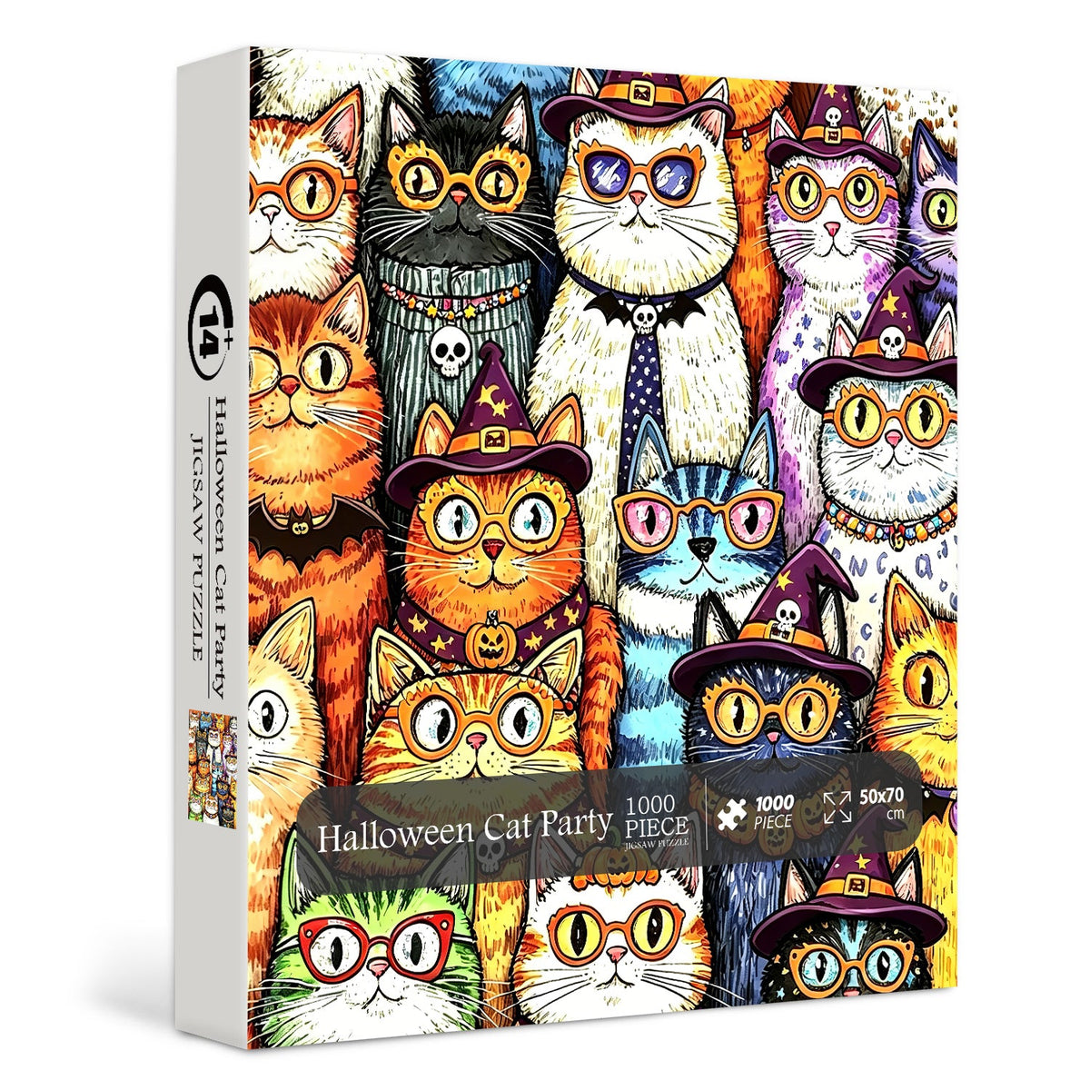 Halloween Cat Party Jigsaw Puzzle 1000 Pieces