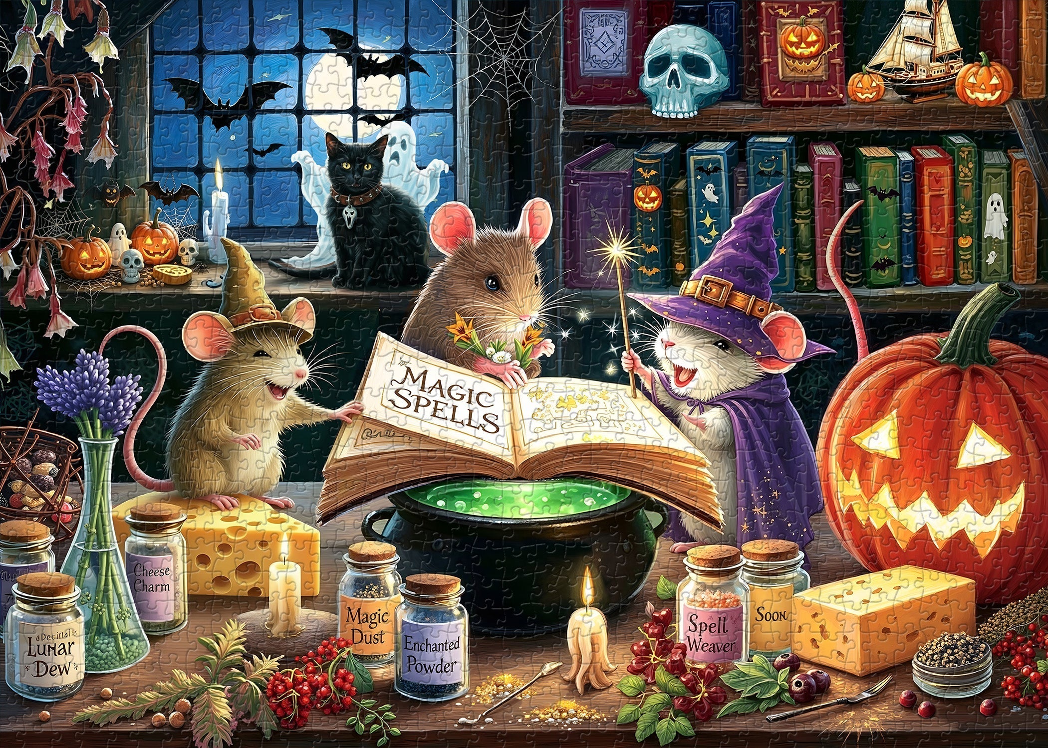 Witch Mice Spell Jigsaw Puzzle 1000 Pieces