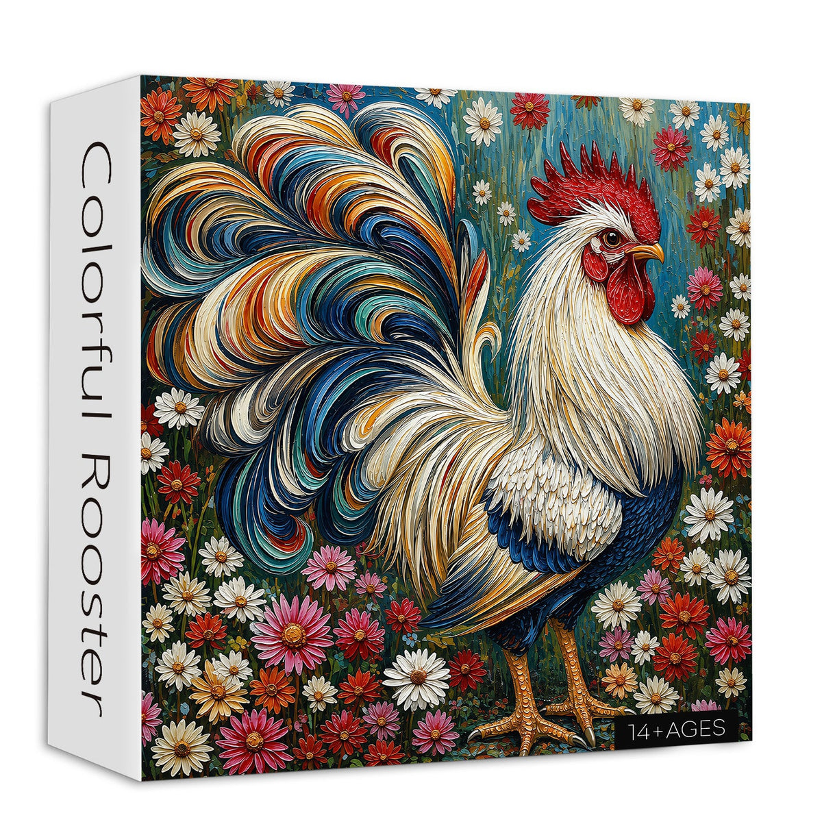 Colorful Rooster Jigsaw Puzzle 1000 Pieces