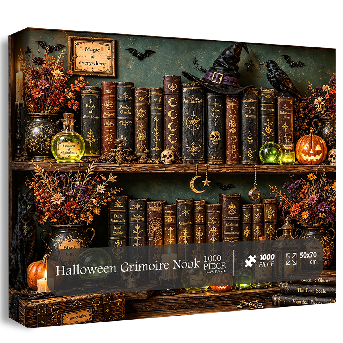 Halloween Grimoire Nook Jigsaw Puzzle 1000 Piece