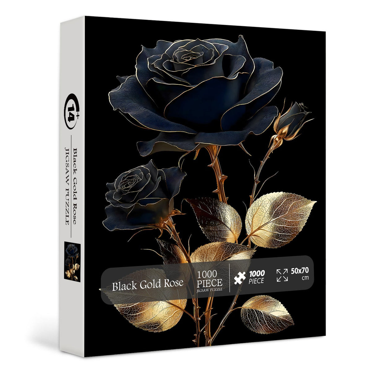 Black Gold Rose Jigsaw Puzzles 1000 Pieces
