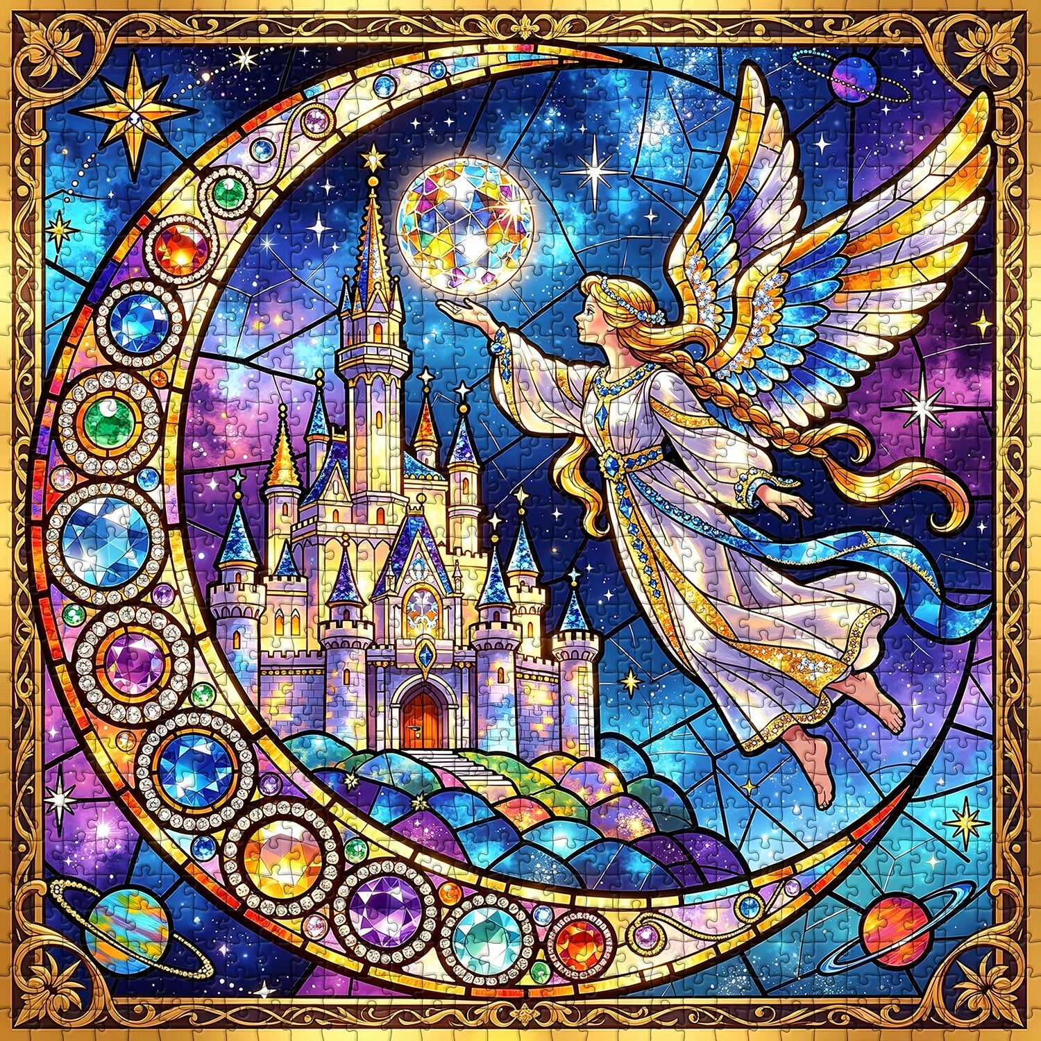 Guardians of Moonlight Castle Jigsaw Puzzle 1000 Pieces