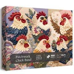 Patchwork Chick Band Jigsaw Puzzle 1000 Piece