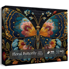 Floral Butterfly Jigsaw Puzzle 1000 Pieces
