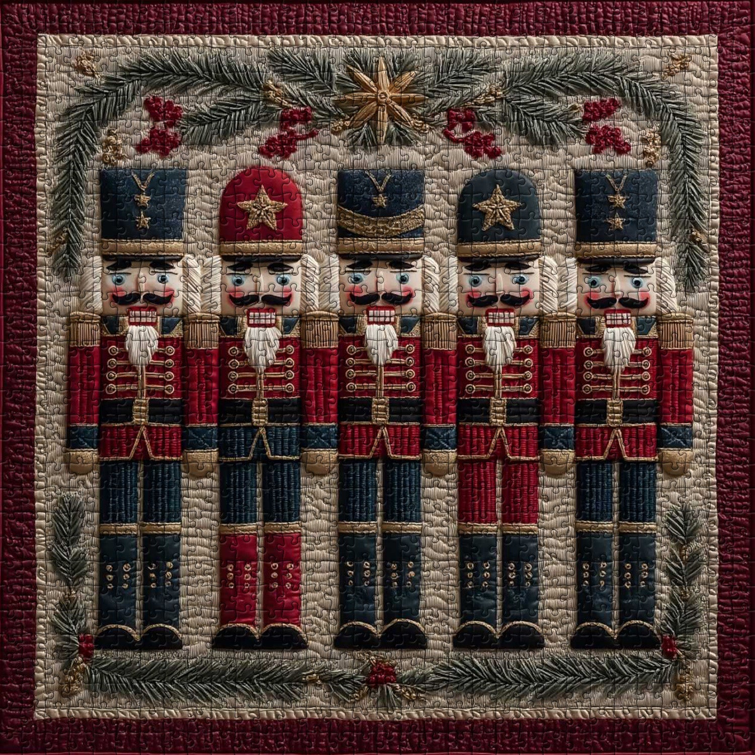 Christmas Nutcrackers Jigsaw Puzzle 1000 Piece