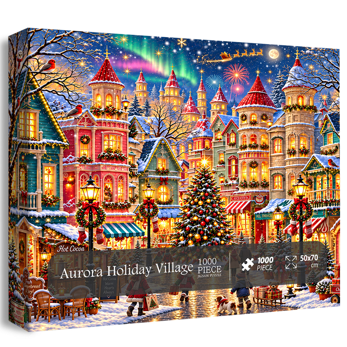 Aurora Holiday Village Jigsaw Puzzle 1000 Pieces