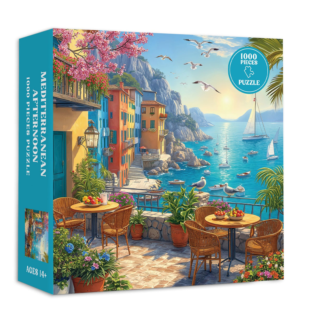 Mediterranean Afternoon Jigsaw Puzzle 1000 Pieces