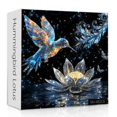 Hummingbird Lotus Jigsaw Puzzle 1000 Pieces