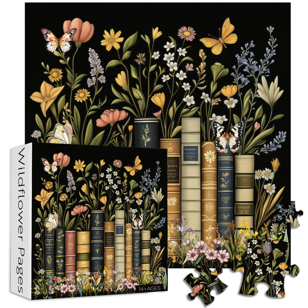 Wildflower Pages Jigsaw Puzzle 1000 Pieces FunPuzzle