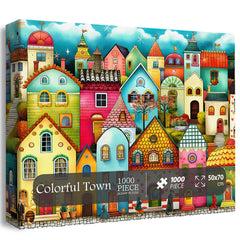 Colorful Town Jigsaw Puzzle 1000 Pieces