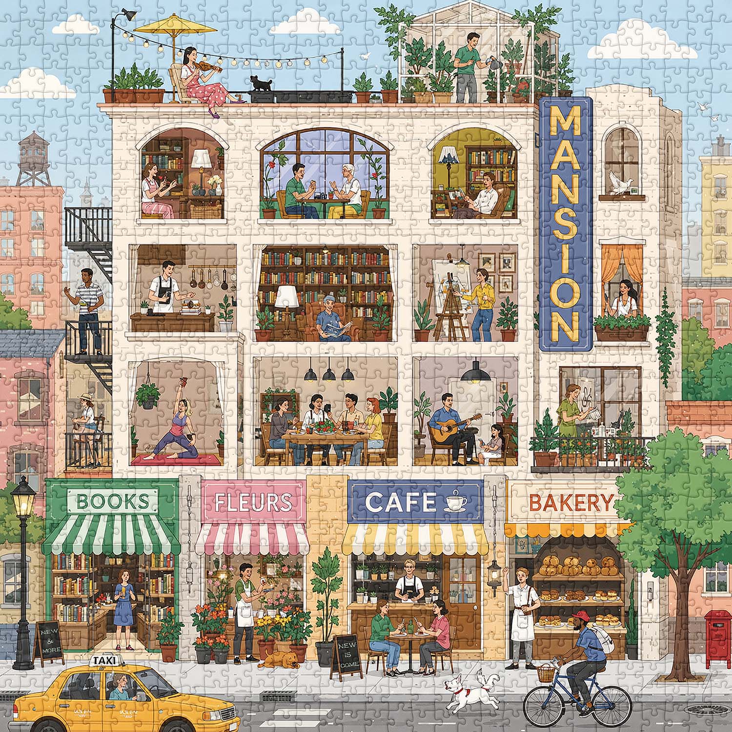 City Mansion Jigsaw Puzzle 1000 Piece