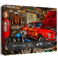 Retro Garage Jigsaw Puzzle 1000 Piece