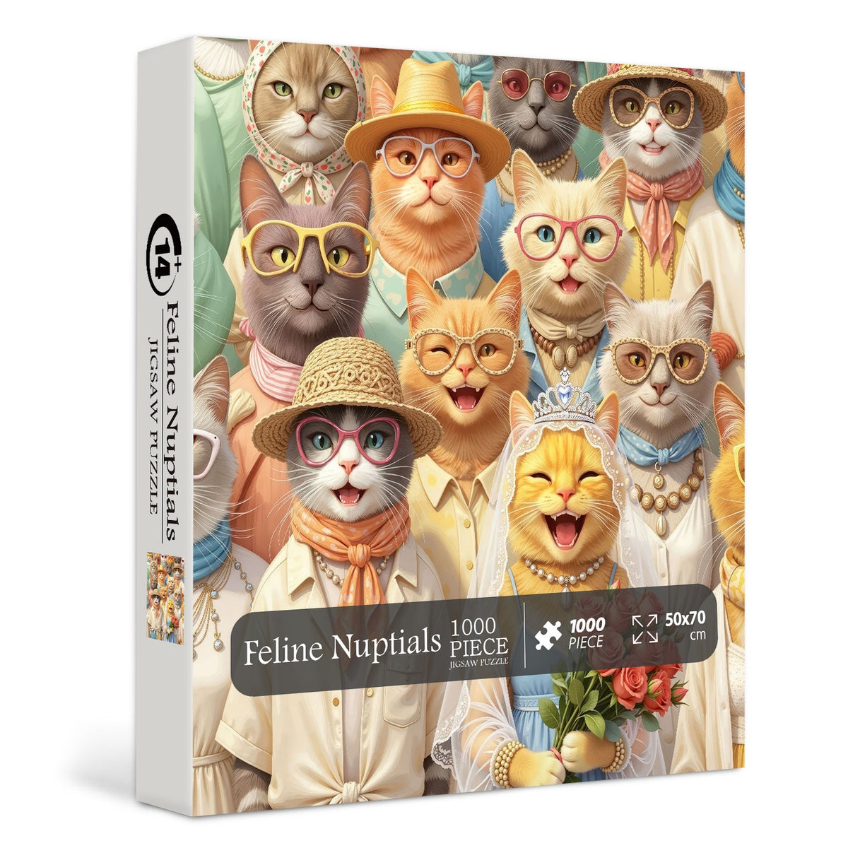 Feline Nuptials  Jigsaw Puzzle 1000 Piece