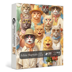 Feline Nuptials  Jigsaw Puzzle 1000 Piece