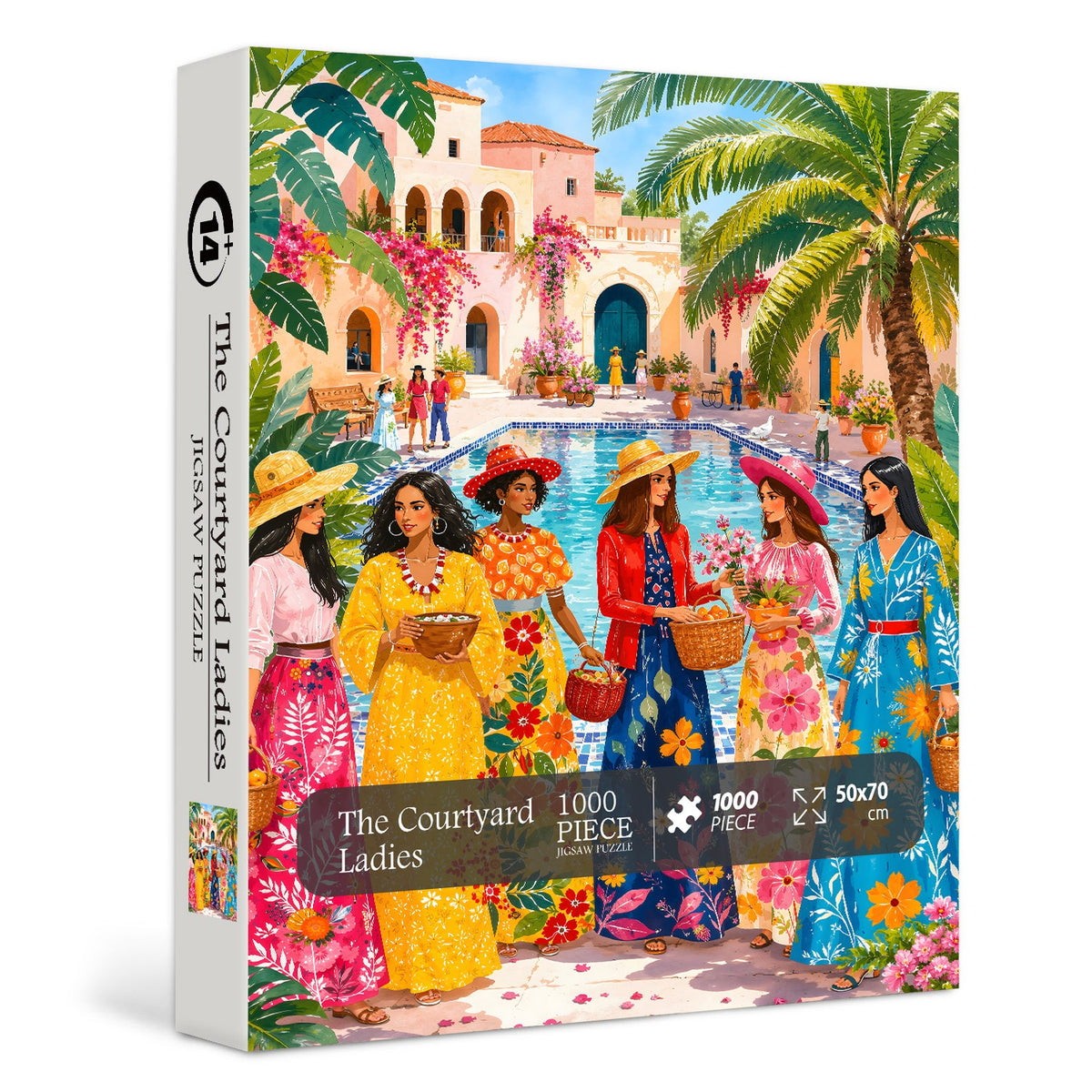 The Courtyard Ladies Jigsaw Puzzle 1000 Pieces