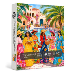 The Courtyard Ladies Jigsaw Puzzle 1000 Pieces