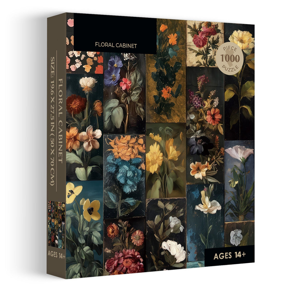 Puzzle de cabinet floral 1000 pièces