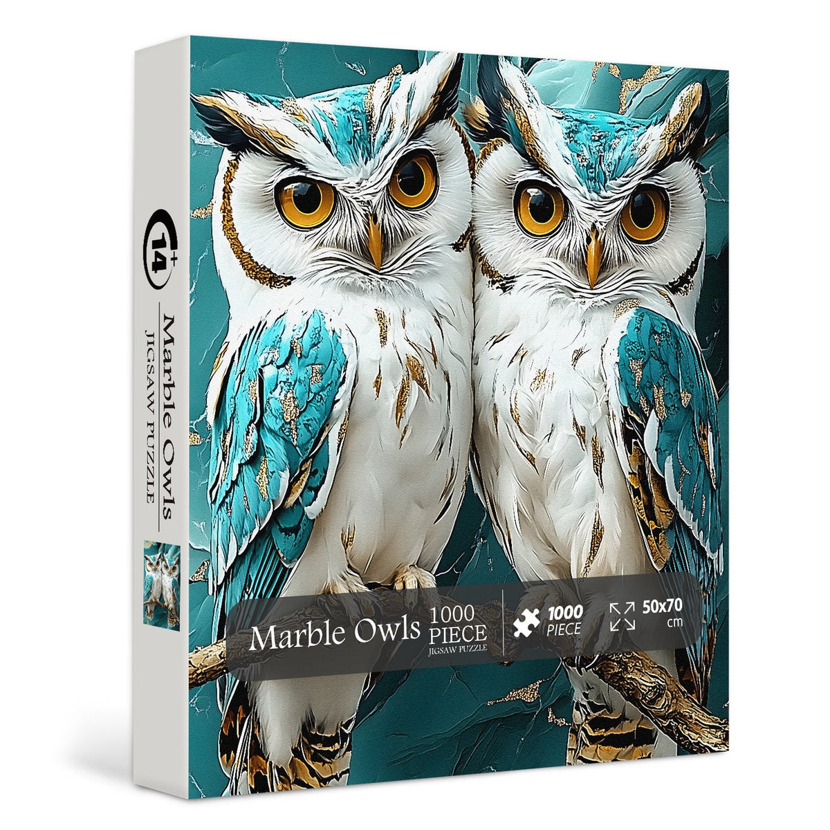 Puzzle 1000 Pièces Hiboux en Marbre