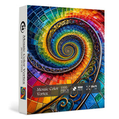 Mosaic Color Vortex Jigsaw Puzzle 1000 Piece