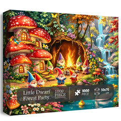 Little Dwarf Forest Party Jigsaw Puzzle 1000 Pieces