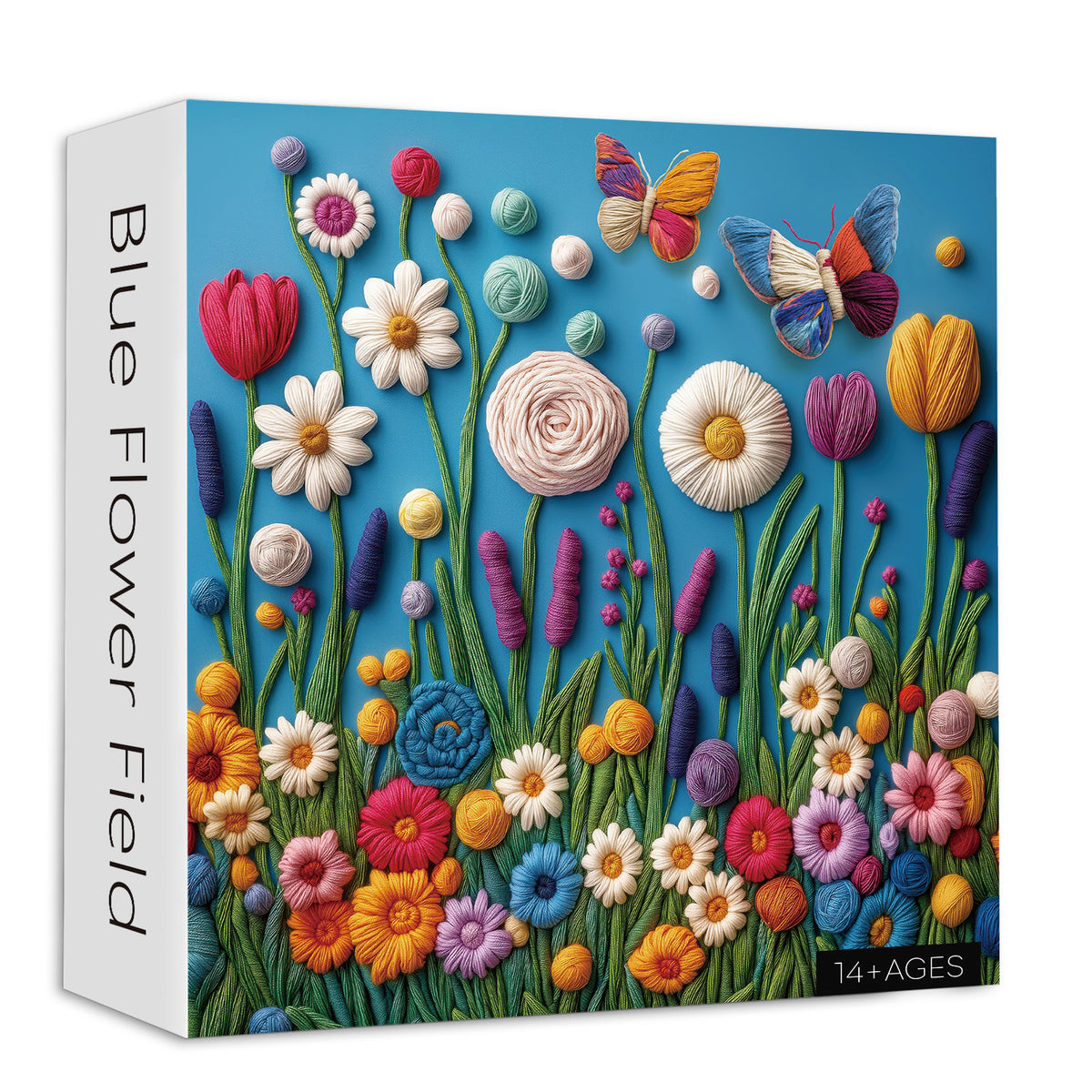 Blue Flower Field Jigsaw Puzzles 1000 Piece