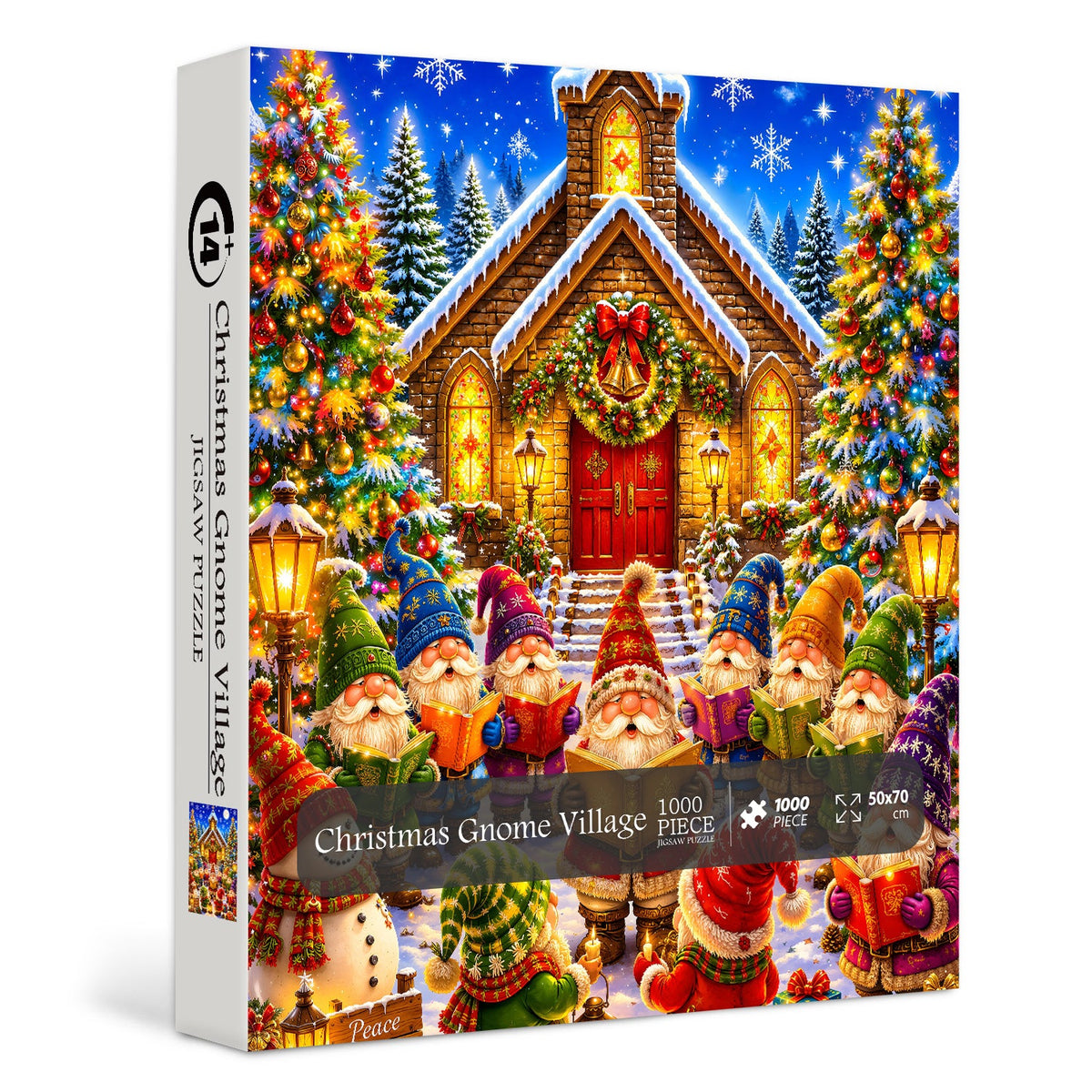 Christmas Gnome Village Jigsaw Puzzle 1000 Pieces