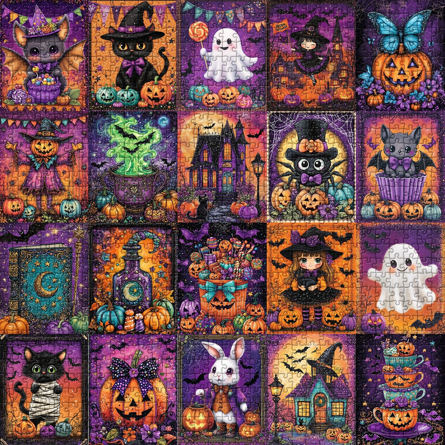 Halloween Cute Art Collection Jigsaw Puzzle 1000 Pieces