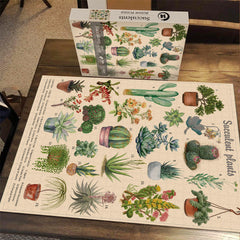 Vintage Sukkulenten Puzzle 1000 Teile