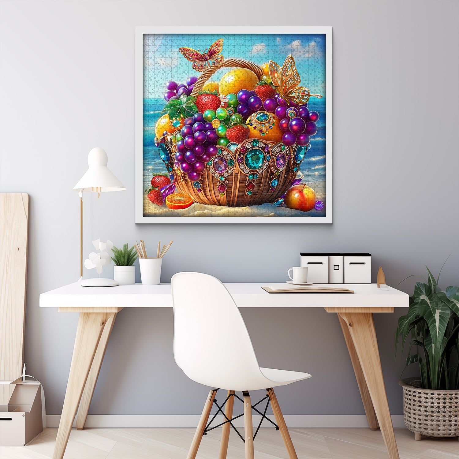 Obstkorb am Meer, 1000 Teile Puzzle