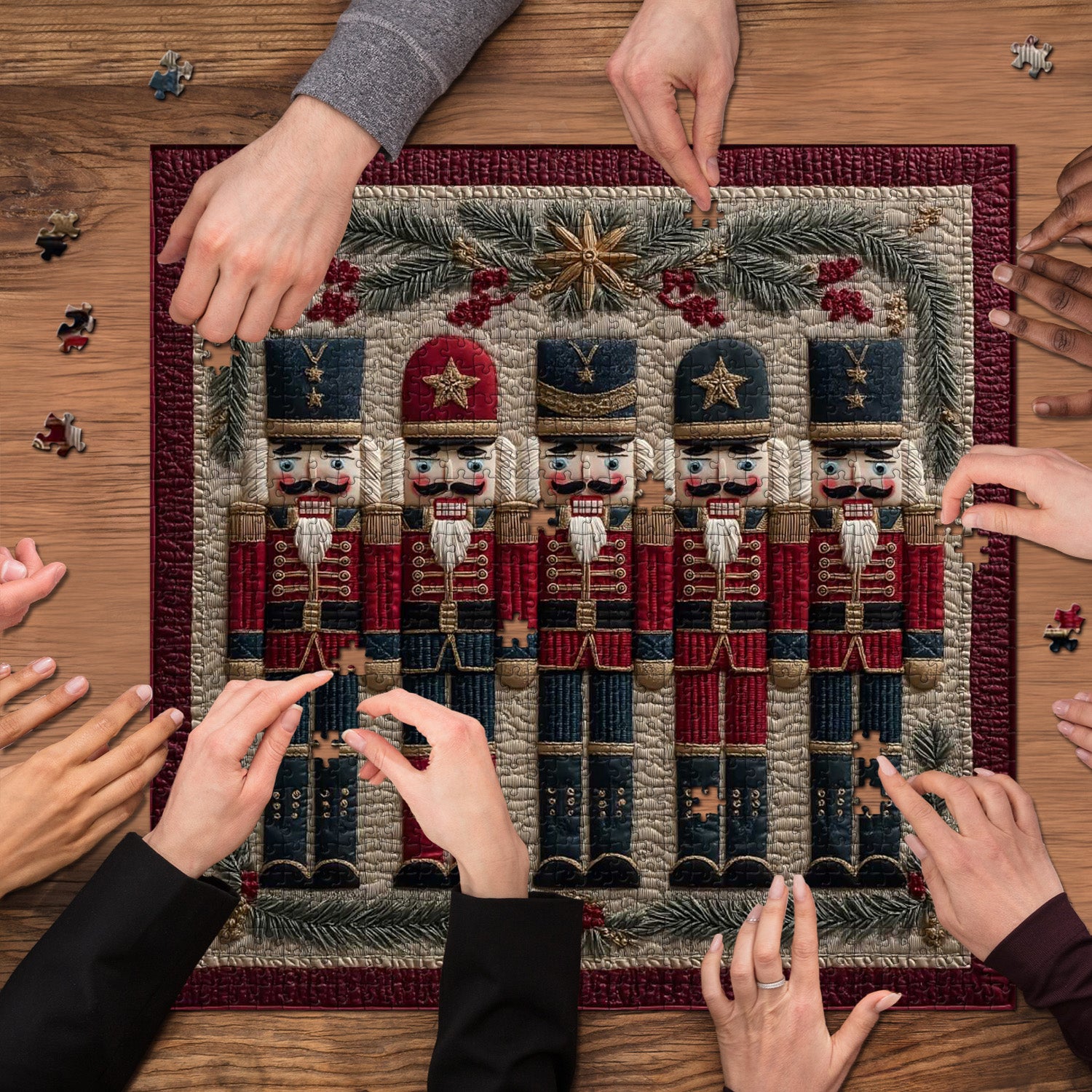 Christmas Nutcrackers Jigsaw Puzzle 1000 Piece
